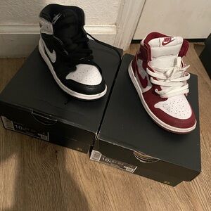 Nike Kids' Black and Red Sneakers